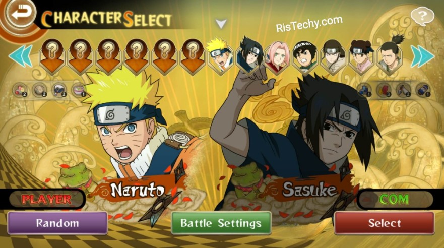 Naruto Ultimate Ninja Storm Mod APK All Characters Unlocked